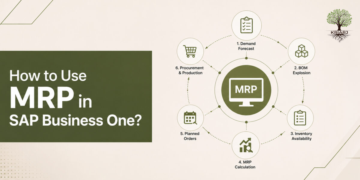 How to Use MRP in SAP Business One? – Kriarj